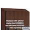 Salsbury Industries 1 Tier Designer Locker, 54"Wx76"Hx21"D, 3 Door, Mahogany 18-21361MAH - alternate 4